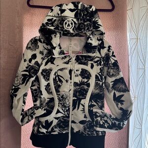Floral Black and White Lululemon Jacket